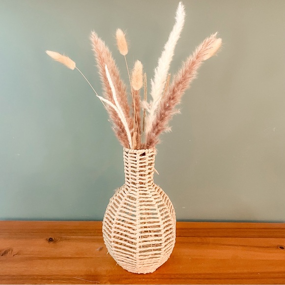 Rope Wrapped Decorative Vase / Accent Decor - Picture 2 of 2